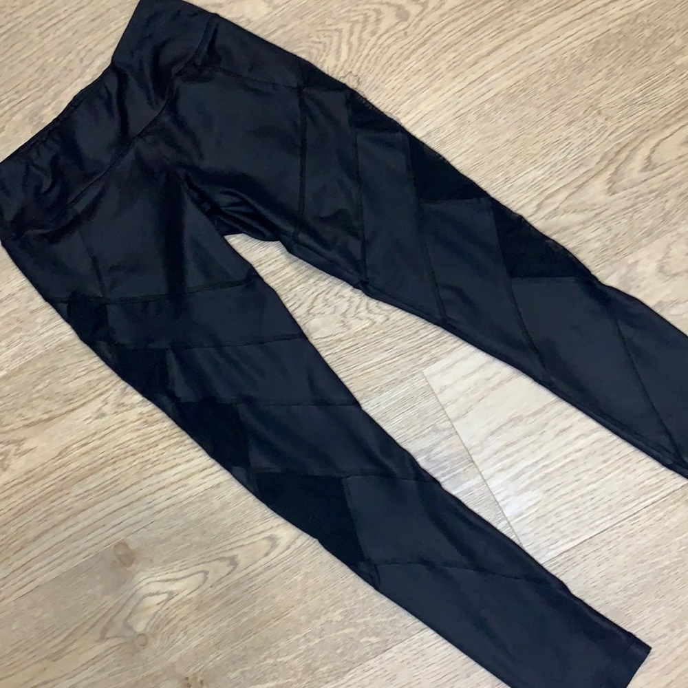 Black Leathery Leggings